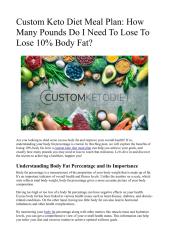 Custom Keto Diet Meal Plan How Many Pounds Do I Need To Lose To Lose 10% Body Fat.pdf