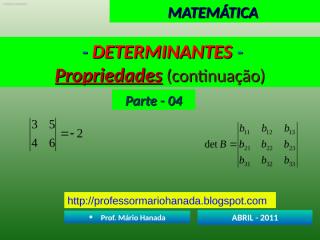 determinantes - parte - 04.pps