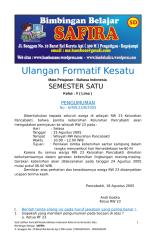 1. Ulangan Formatif Kesatu Bahasa Indoesisa Semester Satu Kelas Lima.docx