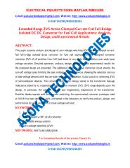 Extended Range ZVS Active Clamped Current-Fed Full Bridge Isolated DC DC Converter for Fuel Cell Applications  Analysis, Design, and Experimental Results.pdf